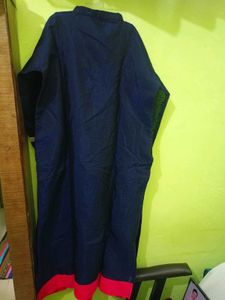 Embroidered Navy Blue Kurti