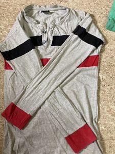Striped Long Sleeve Henley