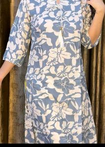 Noar Brand Floral Grey Kurti
