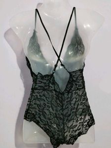 BLCK LACE BODYSUIT
