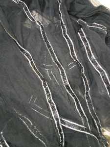 Beautiful Black Net Dupatta 4 Side Border