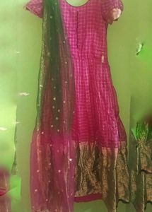 Pink Embroidered Kurta Set