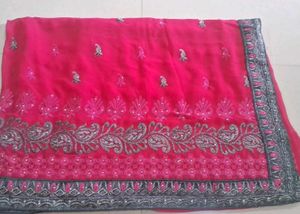 Pink elegant saree