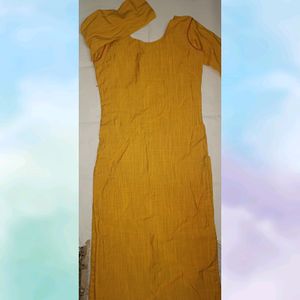Mustard Yellow Kurti