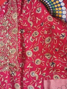 Red Embroidered Kurta