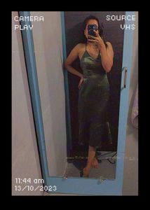 Topshop Olive Green Dress