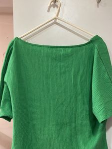 Zara Green Crop Top