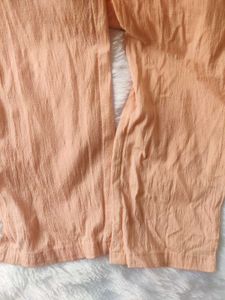 PEACH COLORED FIT PANT