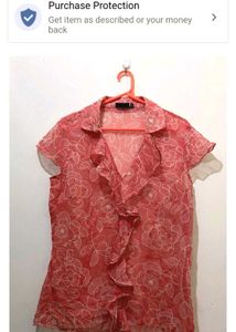 Green Button-Up Top 34-38