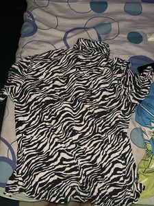 H&amp;M Zebra Print Shirt