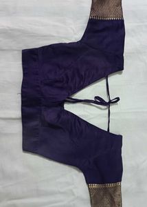 Elegant Deep Rich Purple &amp; Gold Saree