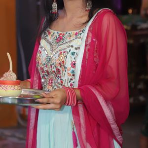 Embroidered Anarkali Suit