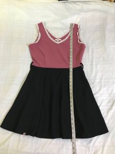 Cute Pink &amp; Black Dress Bust 32/34
