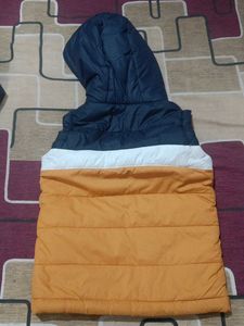Boys Hooded Sleeveless Jacket