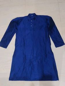 Navy Blue Kurta Set With Dhoti Pant