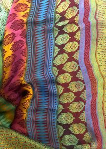 Green Patterned Scarf