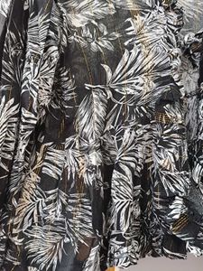Black Printed Shrug