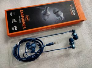 GIONEE Premium Wired Metal HD Earphone (Blue)