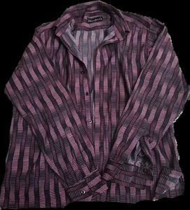 Mauve shirt.