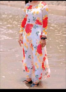 Floral Anarkali Kurta Set