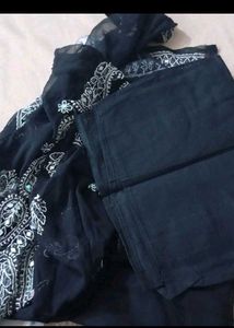Elegant Black Chikankari Kurta