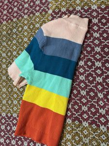 Striped Ribbed Knit Top