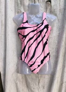 39119. Pink Zebra Print Swimsuit