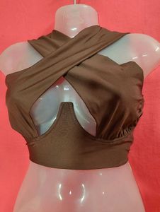 Sexy Crisscross Halter Summer Crop Tank Top