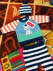 Cute Babyhug Knit Set