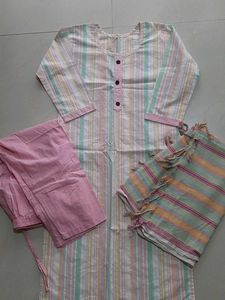 Kurta Pant Dupatta Set