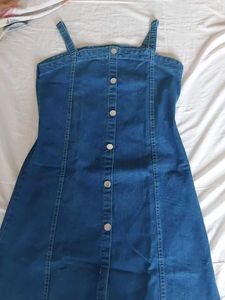Denim Button-Down Dress