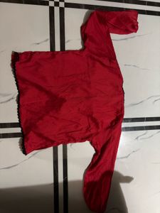 price drop Red Skirt &amp; Top Set