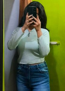 Light Blue Long Sleeve Top