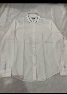 2 Crisp White Button-Down Shirt