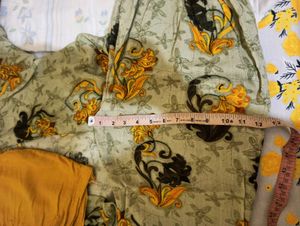 Floral Pants &amp; Yellow Top Set