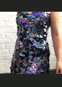 Party Dress Sequence Multicolor
