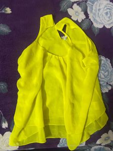 Vibrant Yellow Halter Top