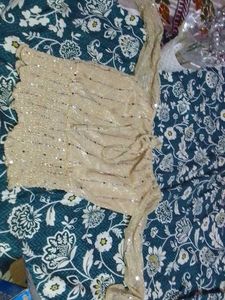 Sparkly Gold Crop Top