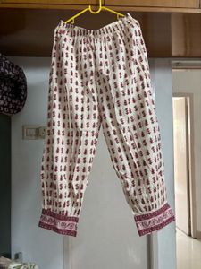 “Kalini” Floral Yoke Cotton Kurta 3piece Set
