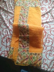 Yellow Saree with Beautiful border
