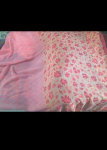 Pink Embroidered Dress Material