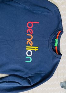 Benetton Blue Sweatshirt