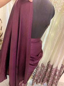 Elegant Maroon Saree