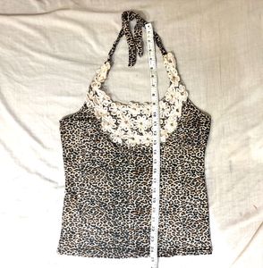Beautiful Leopard Print Halter Top