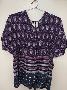 Boho Print Top