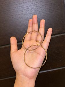 Hoops Earrings- Golden