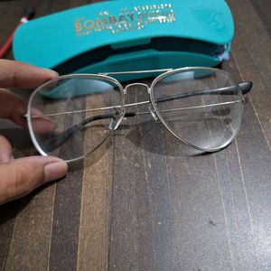 Classic Aviator Prescription Eyeglasses – Silver M