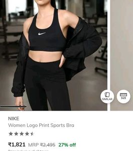 Nike, paded sports bra