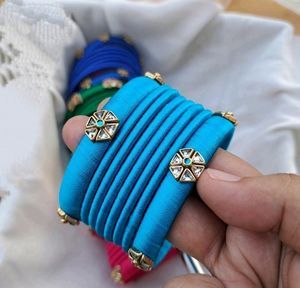 Handcrafted Silk Thread Bangles Set