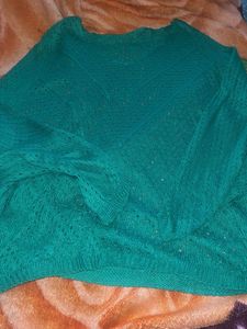 Green Knit Coat